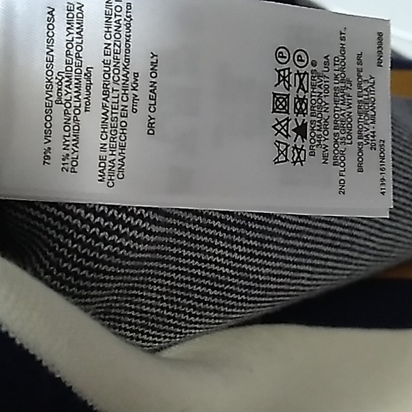 NWT Brooks Brothers Size M Knit striped dress. - Picture 5 of 6